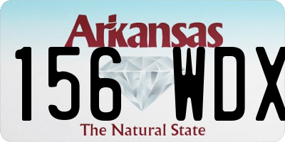 AR license plate 156WDX