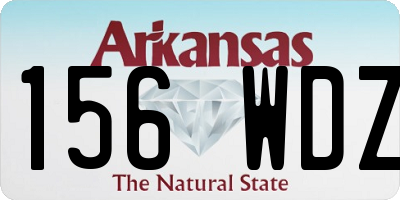 AR license plate 156WDZ
