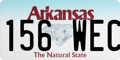 AR license plate 156WEC