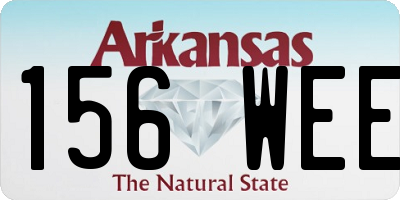 AR license plate 156WEE