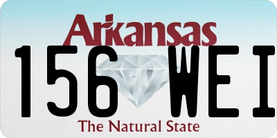 AR license plate 156WEI