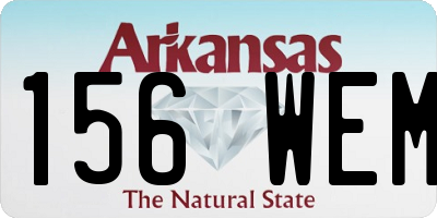 AR license plate 156WEM