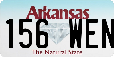 AR license plate 156WEN