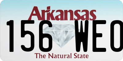 AR license plate 156WEO