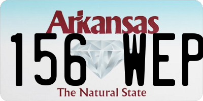 AR license plate 156WEP