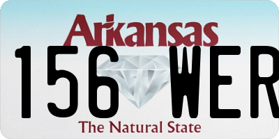 AR license plate 156WER