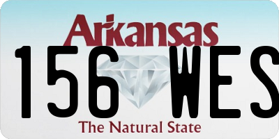 AR license plate 156WES