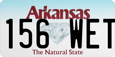 AR license plate 156WET