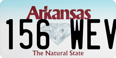AR license plate 156WEV