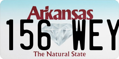 AR license plate 156WEY