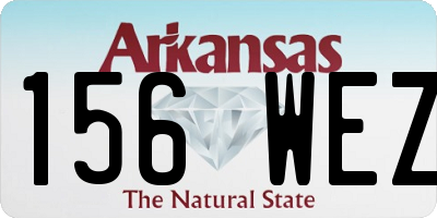 AR license plate 156WEZ
