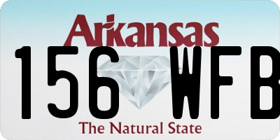 AR license plate 156WFB