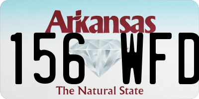 AR license plate 156WFD
