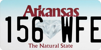 AR license plate 156WFE