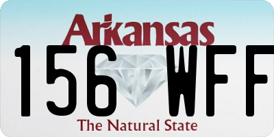 AR license plate 156WFF