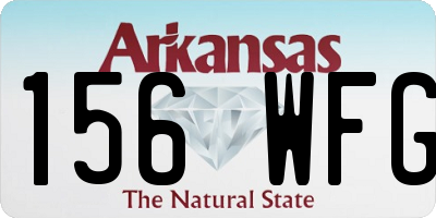 AR license plate 156WFG