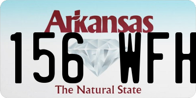 AR license plate 156WFH