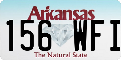 AR license plate 156WFI