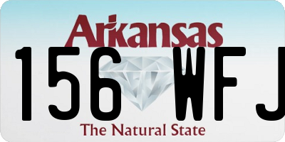 AR license plate 156WFJ