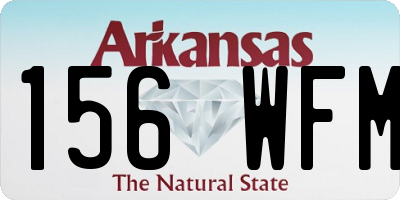 AR license plate 156WFM