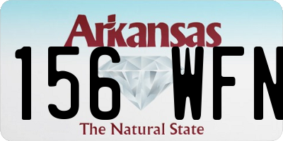 AR license plate 156WFN