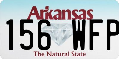 AR license plate 156WFP
