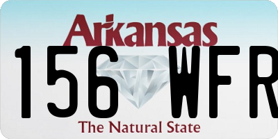 AR license plate 156WFR