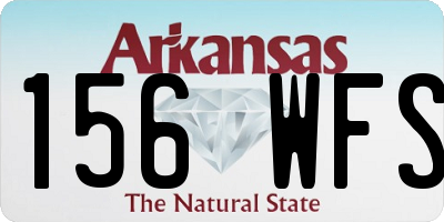 AR license plate 156WFS