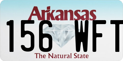 AR license plate 156WFT