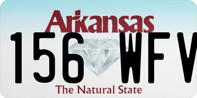AR license plate 156WFV