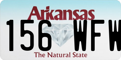 AR license plate 156WFW