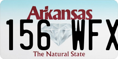 AR license plate 156WFX