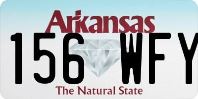 AR license plate 156WFY