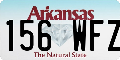 AR license plate 156WFZ