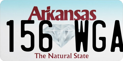 AR license plate 156WGA