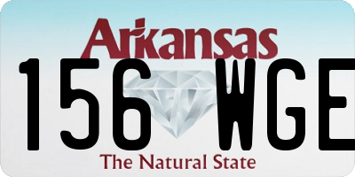 AR license plate 156WGE