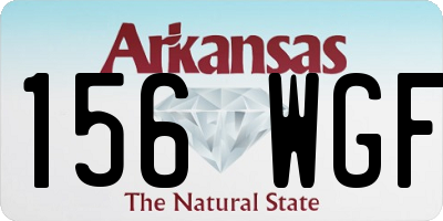 AR license plate 156WGF