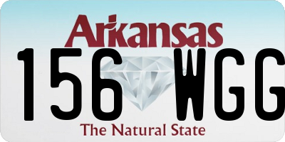 AR license plate 156WGG