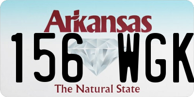 AR license plate 156WGK