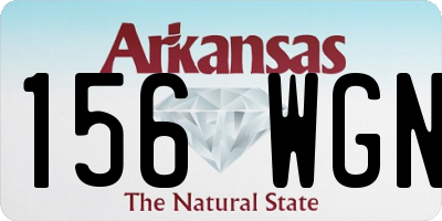 AR license plate 156WGN