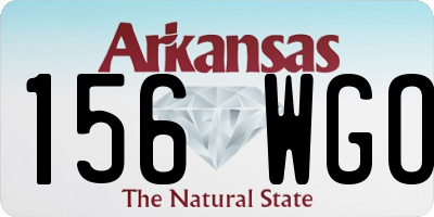 AR license plate 156WGO