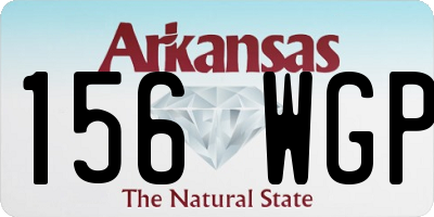 AR license plate 156WGP