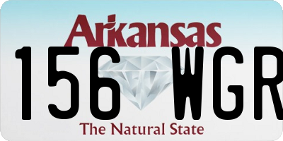 AR license plate 156WGR
