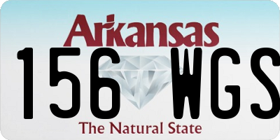 AR license plate 156WGS