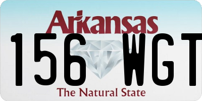 AR license plate 156WGT