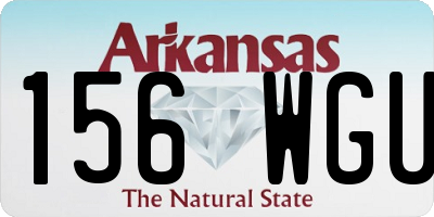 AR license plate 156WGU