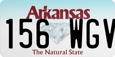 AR license plate 156WGV