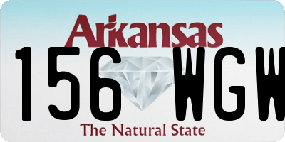 AR license plate 156WGW