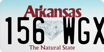 AR license plate 156WGX