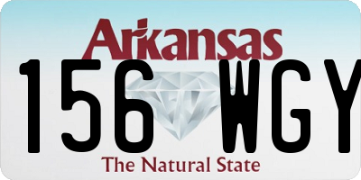 AR license plate 156WGY